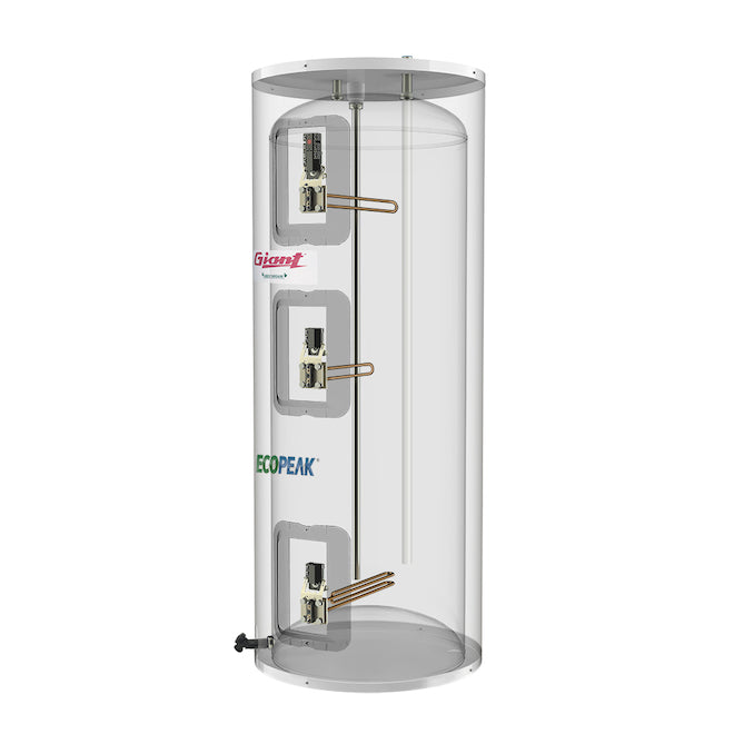 Chauffe-eau  60 gallons - Giants - INSTALLATION INCLUSE - Garantie 6 ans fuites - Standard ECOPEAK
