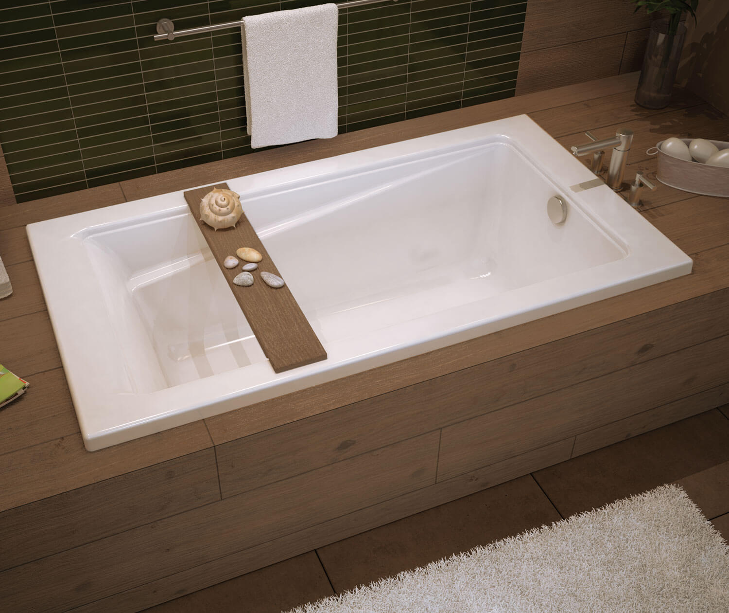 MAAX - EXHIBIT - 60'' x 32'' Rectangular Rimless Bathtub - 105513