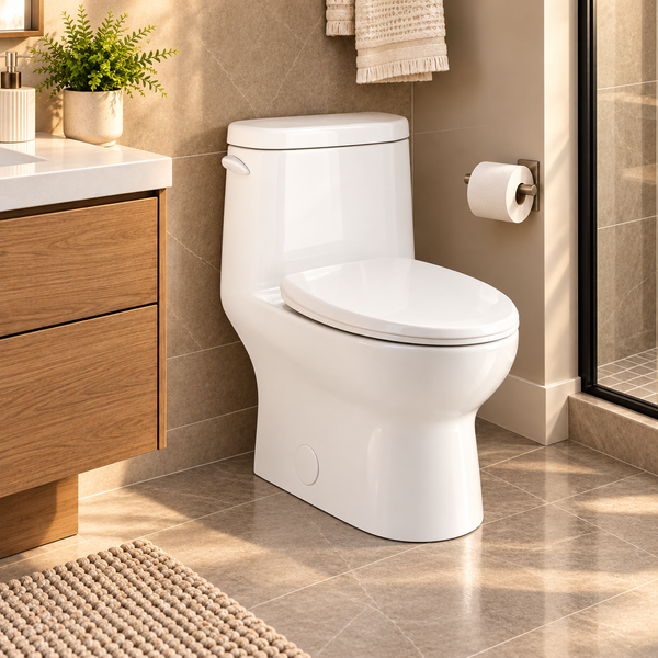 Promo : Gerber Avalanche - Toilette allongée monopiece - ADA - 4.8L - Siege fermeture lente inclus