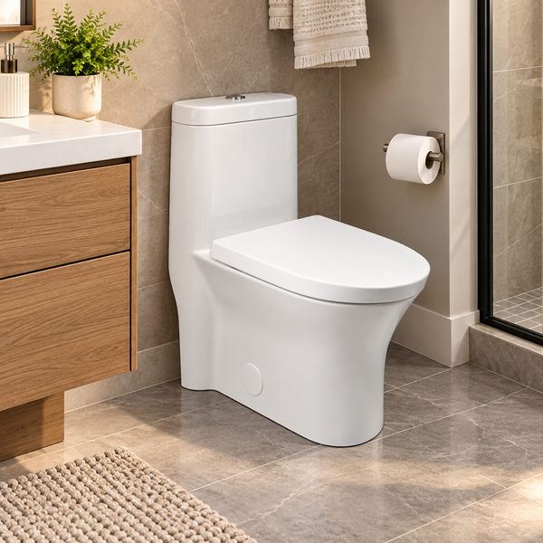 Promo : NEPTUNE - FLORENCE - toilette double chasse - Mono-pièce