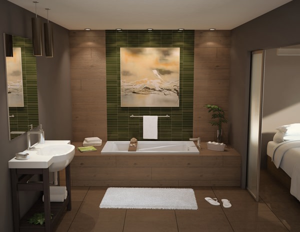 MAAX - EXHIBIT - 60'' x 32'' Rectangular Rimless Bathtub - 105513